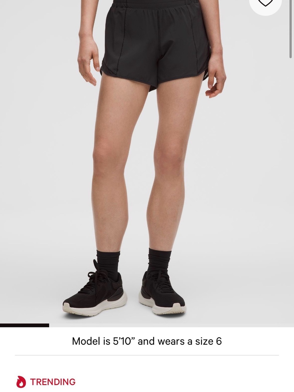 Lululemon hotty hot high rise short. Size 8
